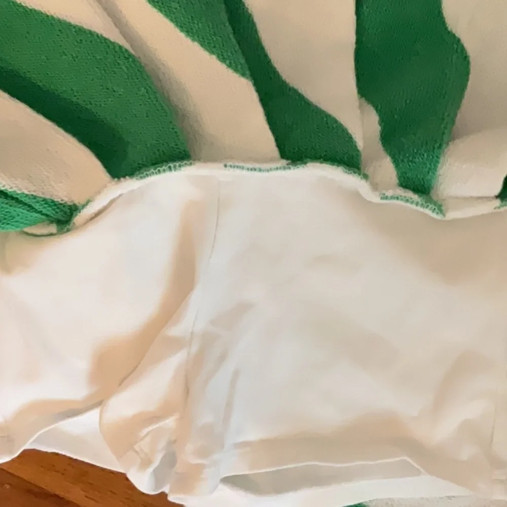 Ralph Lauren Green and White Striped Terrycloth Skirt - Picture 5 of 5